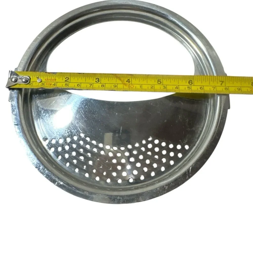 Lock and Drain Stainless Steel Strainer Insert Lids Set Of 5